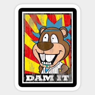 DAM IT BEAVER Sticker